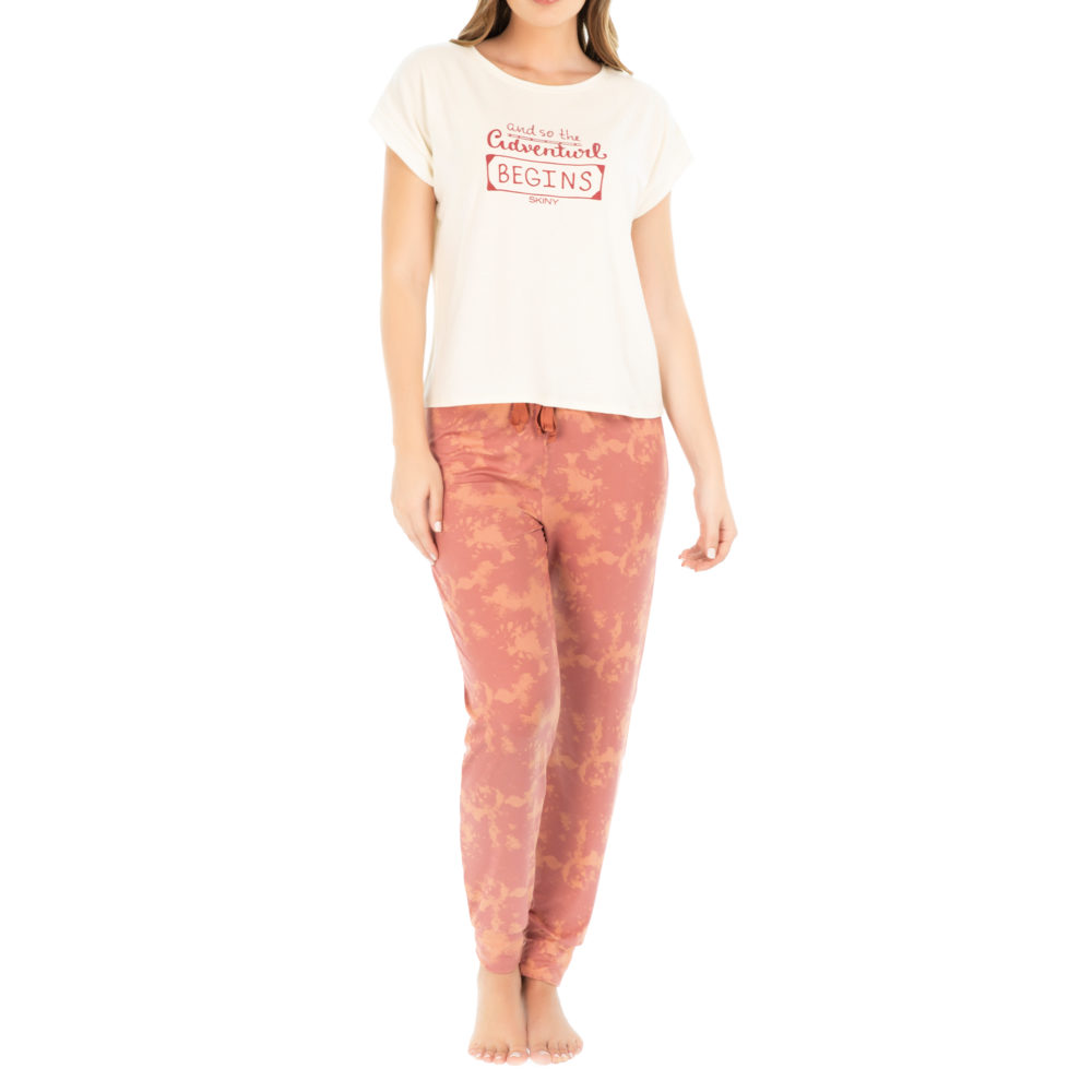 SUNDOWN DESERT SET PIJAMA MANGA CORTA CON PANTALON